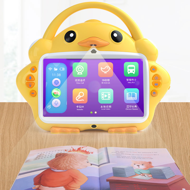 Blue baby children's early education machine touch screen wifi version eye protection baby learning machine 0-3 years old 6 years old big yellow duck
