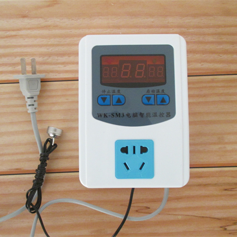 Automatic thermostat Thermostat Floor heating circulation pump thermostat socket Reptile aquarium breeding incubator