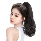 Хвостик, парик, волнистая кудрявая заколка-крабик с косичкой, искусственный хвост изготовленный из настоящих волос