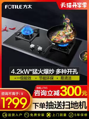 Fangtai HT9BE gas stove Gas stove Double-port gas stove Household gas stove stove table embedded gas stove