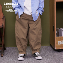 Z A I X O N G J A MIDDLE CARD FOR ITS CASUAL OVERALLS LONG PANTS BOY PANTS BOY LOOSE SPRING AUTUMN 100 LAP TONG COTTON COMFORT