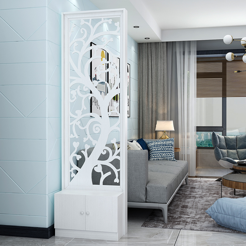 Simple and modern screen partition living room porch modern home folding screen seat screen hollow carved bedroom porch cabinet