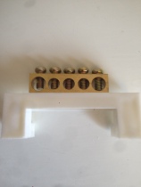 Terminal block row zero line row zero ground row 5 copper row grounding high bridge type distribution box 5 holes 7*11