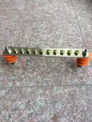 10-hole zero row 3*30 connected zero copper row connected zero terminal brass zero row