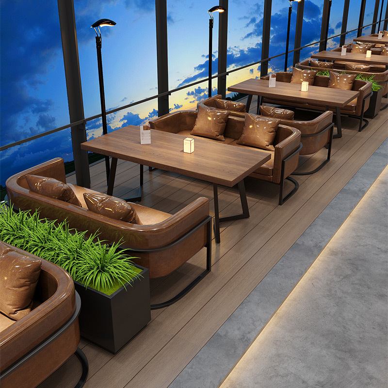Cafe, Bar, Tavern, Retro Industrial Style Dining Bar, Booth Seating, Sofa, Lounge Bar, Barbecue Restaurant, Tea House, Table and Chair Set Cafe, Bar, Tavern, Retro Industrial Style Dining Bar, Booth Seating, Sofa, Lounge Bar, Barbecue Restaurant, Tea House, Table and Chair Set