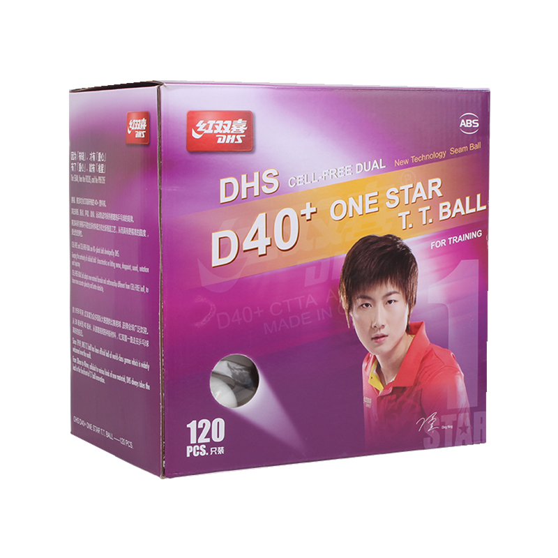 Red Doubles Ping Pong 120 FCL Top One Star Serial D40 Training World Table Tennis Tournament Match Balls