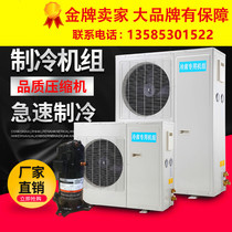 Cold storage refrigeration unit Full set of equipment Refrigeration and preservation machine Air-cooled small 3p5p Emerson Copeland 220V