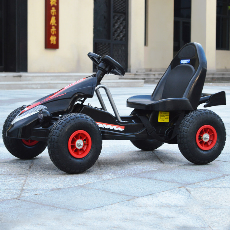 Professional Pleasure Plaza Rental Children Electric Car Four Wheels Cardin Car Double Drive Can Take Baby Remote Control Toy Car