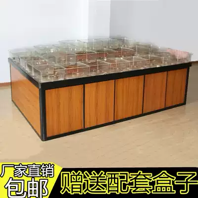 Supermarket shelf display cabinet candy container snack container display cabinet spread shelf bread display cabinet wooden island cabinet