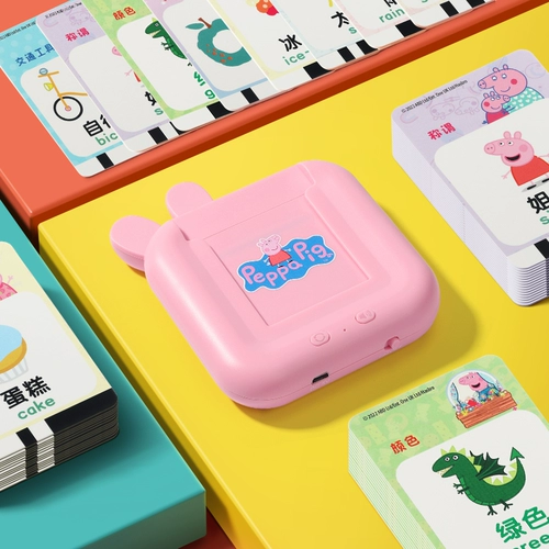 小猪佩奇 Карты раннего образования, обучающие карточки, интеллектуальная игрушка, обучение, со звуком, грамотность