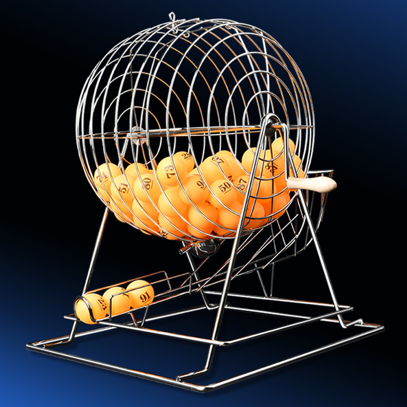 Metal Rocking Award Machine Double Color Ball Manual Rocking Number Machine Lucky Turntable Promotion Event Props Rocking the ball Electer Shunling New