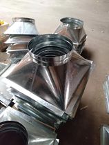 Purifier elbow diverting joint white iron square round plate square round iron straight tube square round horn