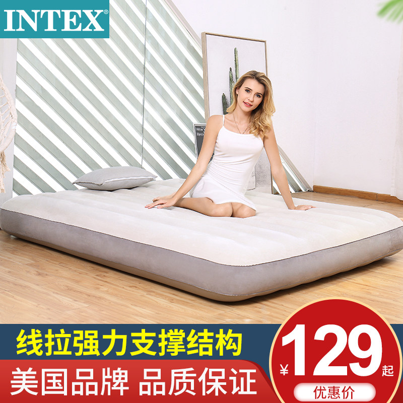 INTEX inflatable bed cushion for home double air cushion bed linen folding simple sloth bed with thickened air bed