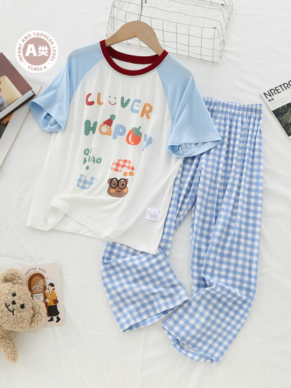 『王炸款！后悔出晚了』春夏款莫代尔儿童睡衣男女童家居服洋气潮