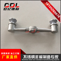 304 stainless steel handrail accessories stair columns balcony steps railing glass pendants FS connectors