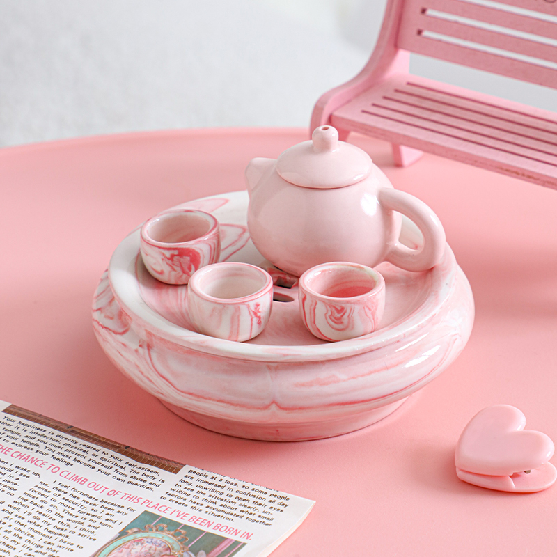 Children's Tea Set, Tea Art Set, Mini Teapot, Drinkable Water, Kidsren's Tea Making, Kung Fu Tea, Ceramic Toys Children's Tea Set, Tea Art Set, Mini Teapot, Drinkable Water, Kidsren's Tea Making, Kung Fu Tea, Ceramic Toys