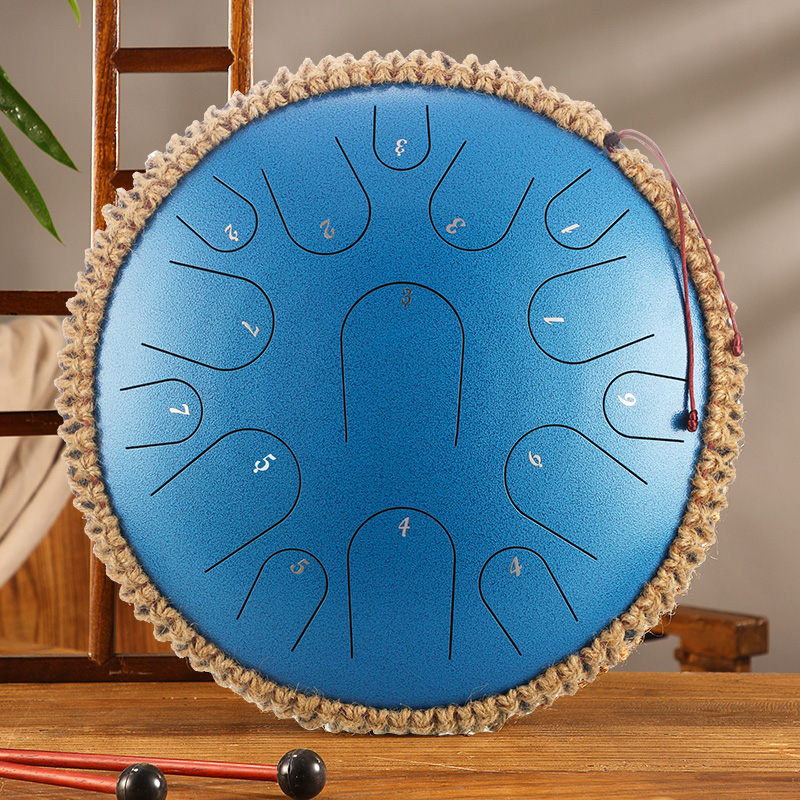 New 2020 Luru 13-inch 15-tone ethereal drum lotus drum professional-grade color empty drum beginner steel tongue drum