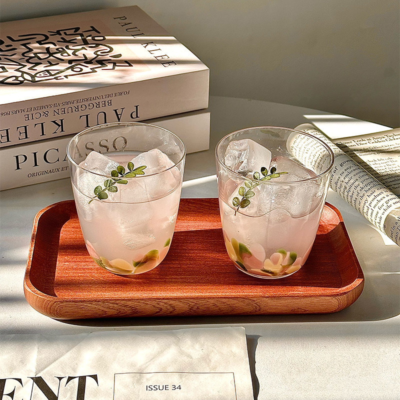 Artistic Painted Pebble Glass Cup for Home Use, Creative Design for Girls, Suitable for Drinks, Juice, Coffee, Beer Artistic Painted Pebble Glass Cup for Home Use, Creative Design for Girls, Suitable for Drinks, Juice, Coffee, Beer
