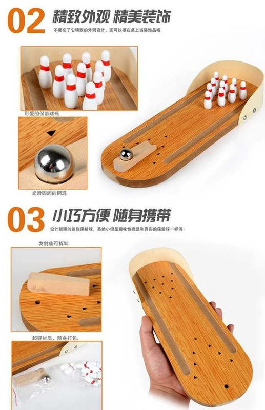 Trẻ em ngoài trời đồ chơi thể thao cậu bé bowling trong nhà cung cấp câu đố bằng gỗ tương tác - Thể thao ngoài trời / Casual / Triditional Đồ chơi