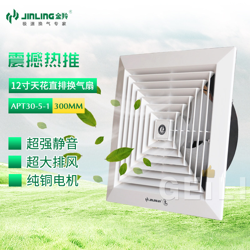Gold antelope exhaust fan 12 inch ceiling exhaust fan suspended ceiling powerful large air volume straight exhaust fan APT30-5-1
