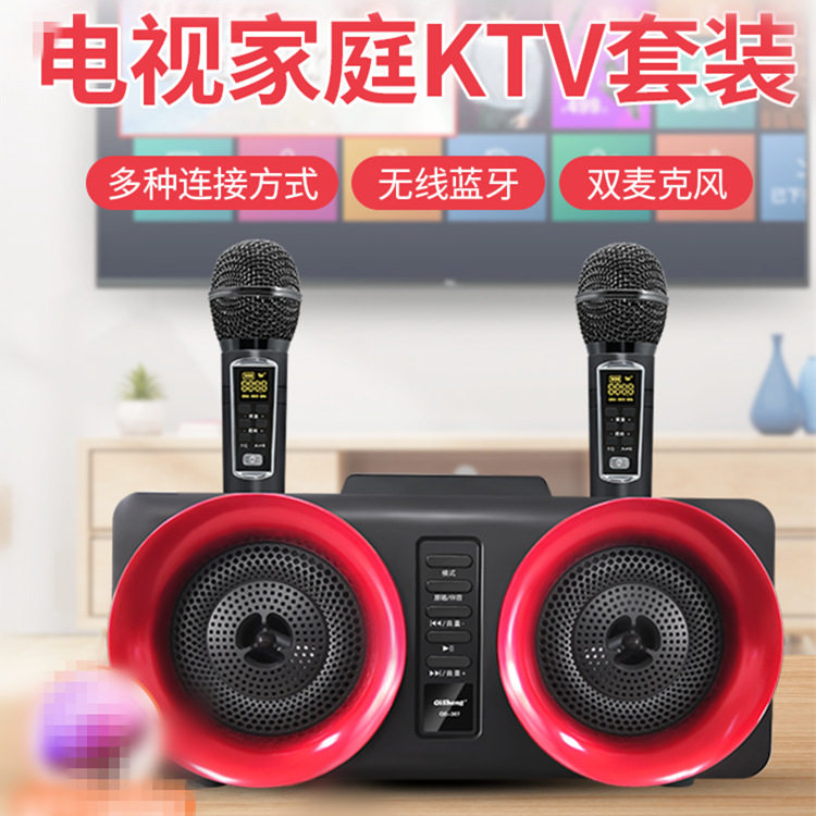 Taiwan exploits SD307 heavy bass double wheat mixer integrated home choral ktv suit sound wireless k song treasure