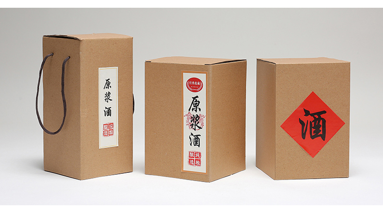 The ancient garden ceramic bottle parts jars seal wine label adhesive archaize water kraft paper, crepe paper box of wine label