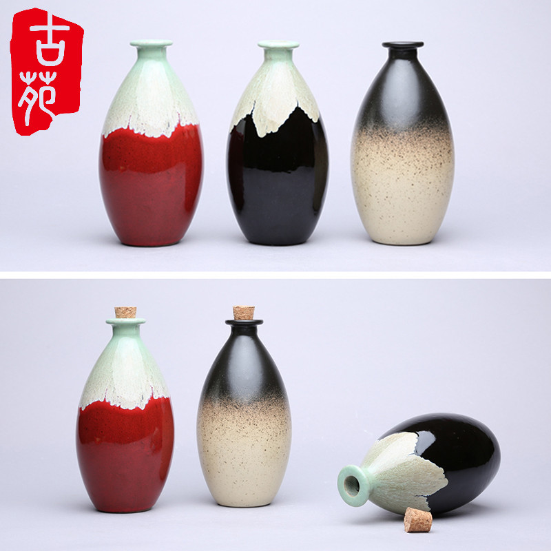 The ancient yuan a catty 500 ml bottles earthenware jars household flagon terms ceramic olive wine bottle of white wine bottles