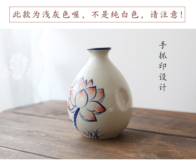 Ancient yuan 1 catty the an empty bottle with hand made decorative ceramic household hip ancientry jars furnishing articles winemaking small jugs