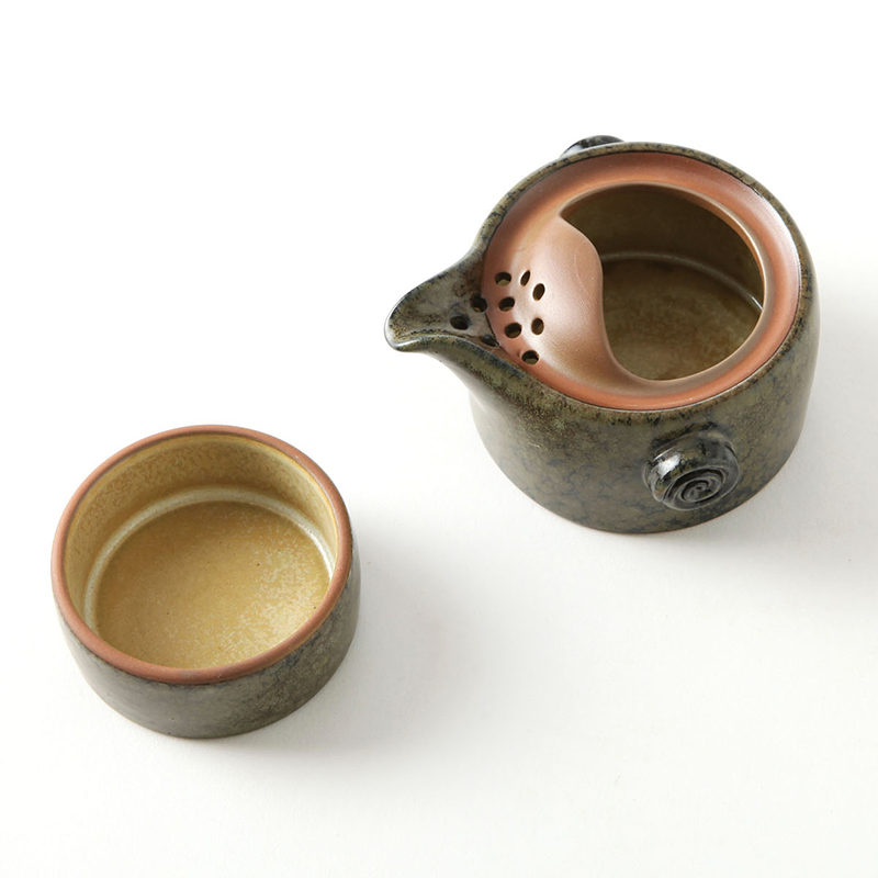 Ancient garden ceramic crack cup travel tea set suit portable violet arenaceous coarse now pot cup of up Japanese tea cups