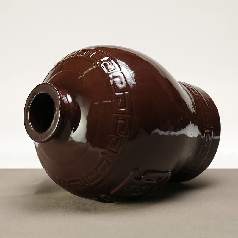Ancient garden ceramic jar household hip 10 jins to mercifully wine liquor earthenware archaize with yellow rice wine bottle wine words