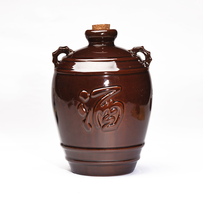 The ancient garden of yixing ceramic wine bottle liquor empty bottle three catties wine jar classical hip bag in The mail