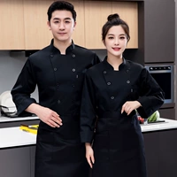 Черный лонгслив, фартук