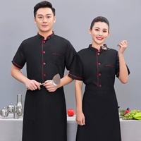 Черный фартук, модернизированная версия, короткий рукав