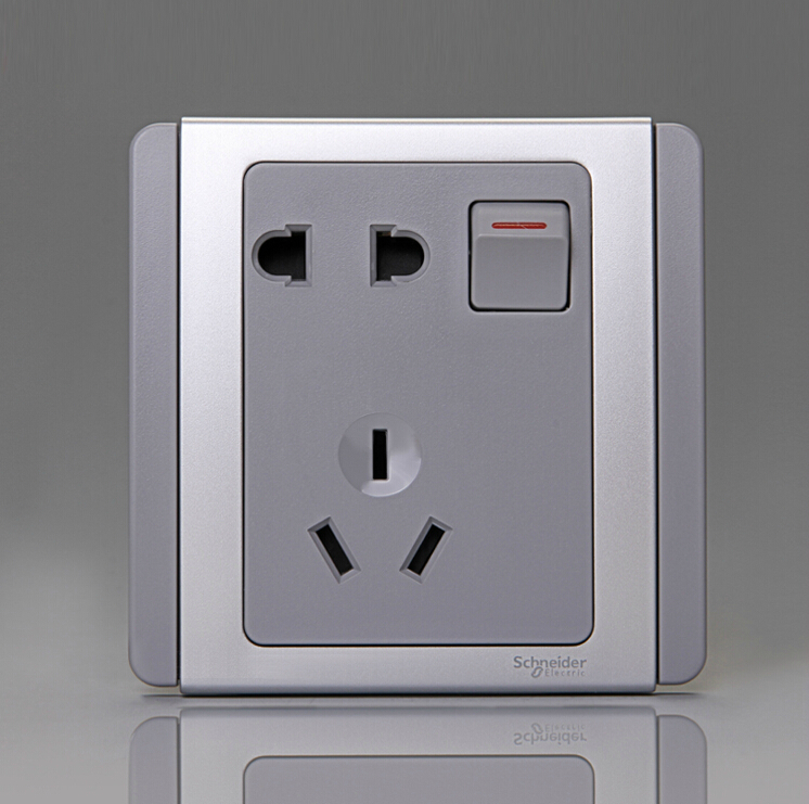 Schneider will switch socket with switch five-hole socket E3015 10US(GS)E3000 will be series