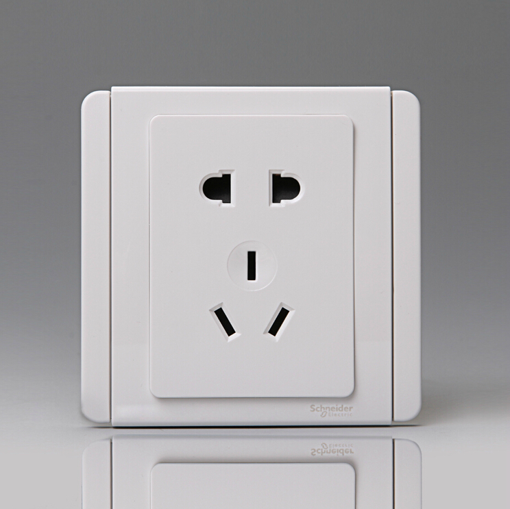 Schneider Metros Series switch socket Five-hole socket E3426 10US (WW) Schneider E3000 white