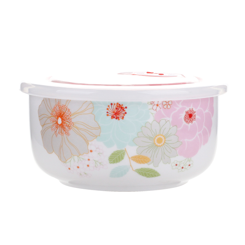 Original Flavourism Refreshing Bowl Midnumber Lunch Box Ceramic Noodles Bowl Kitchen Home Covered Sealed Bowls Fashion