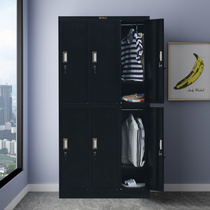 Xin Shijia Pure black tin cabinet locker locker beauty salon multi-door locker dormitory wardrobe