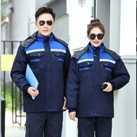 Съемная хлопчатобумажная куртка с синим плечом