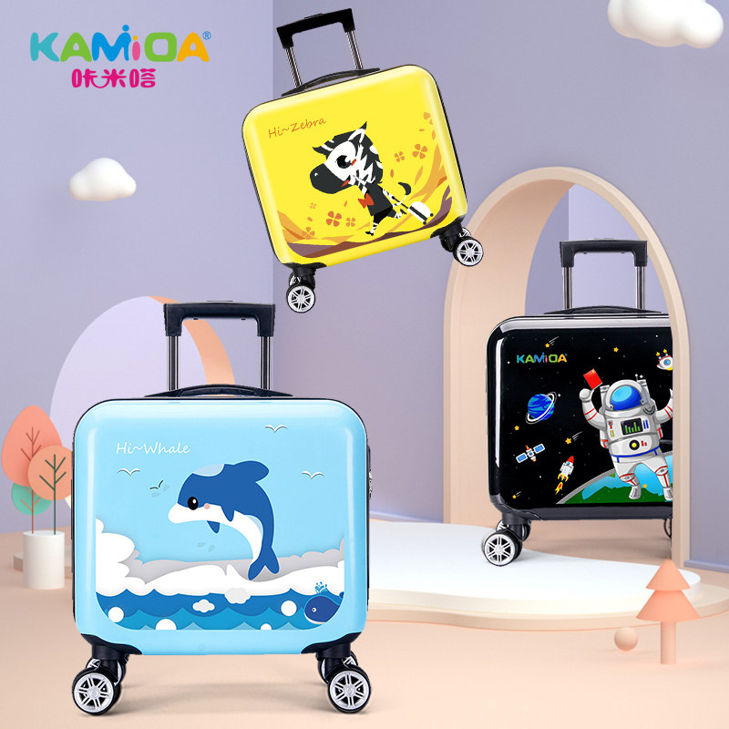 Click-click high face Suitcase Cartoon Baby Suitcase Cute Day Ensemble Young Girl Child Pull box 16 inch