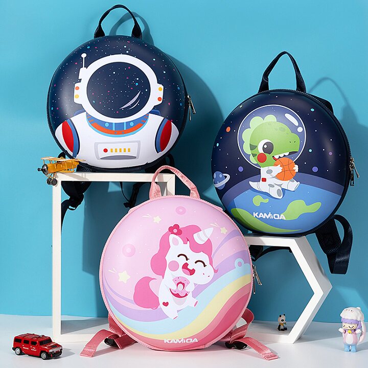 Kamita donut bag 3-5 years old cute baby backpack boys and girls kindergarten small school bag Western style