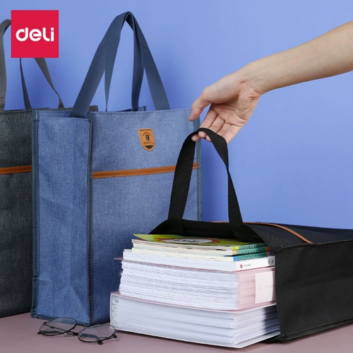 Deli File Bag Suctting Turting Rander Danochbags Большой -факция оксфордская ткань -специальные специальные посвященные специальные документы артефакт простой школьник