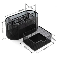 Черный держатель для ручек, 9 ячеек