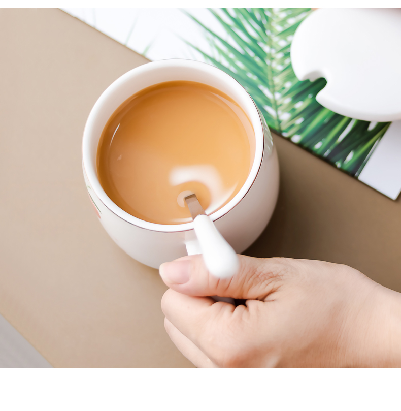 Nordic ins cup individuality creative trend express girl students home mark ceramic cup coffee cup