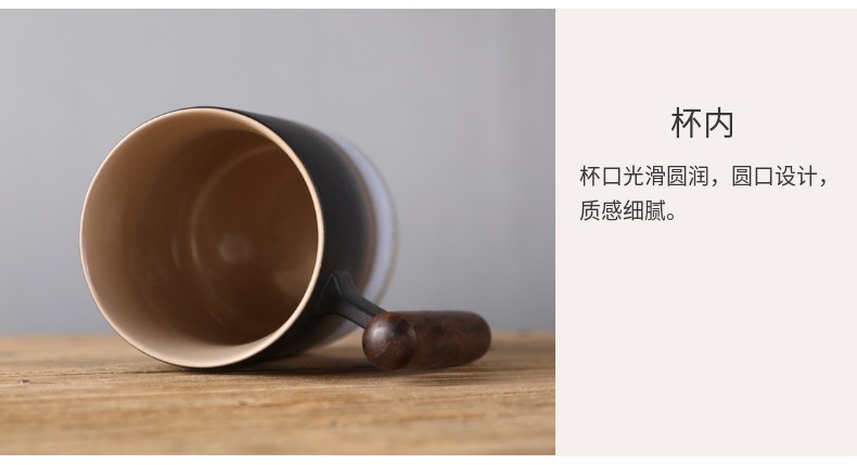 Creative Japanese ceramic cup individuality tide restoring ancient ways of household tea mugs office separation of tea cups