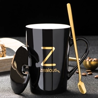 Письма чашка Z-черный