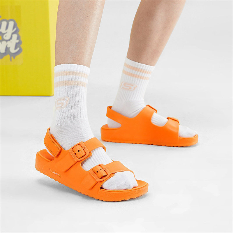 Skechers Candy Bubble Shoes Summer Sandals Women's Arch Support Thick Sole Casual Comfortable Outdoor