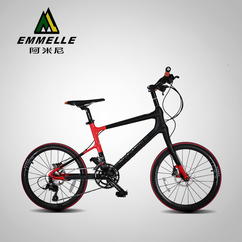 Amini 20 inch 451 frame road car bike carbon fiber ultra light flat take the wheel of the wheel of the road.