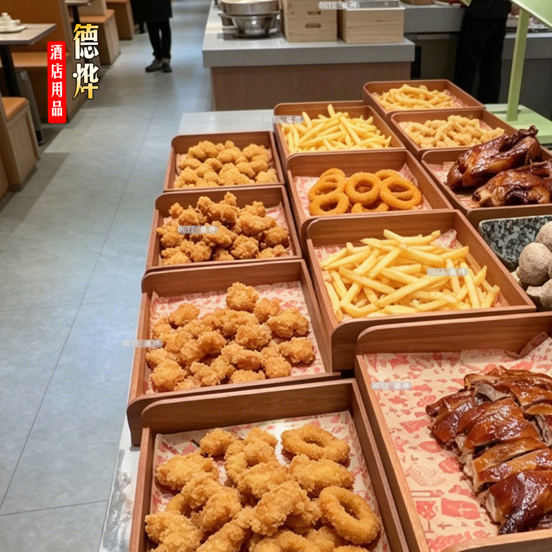 Buffet Fried Food Display Tray, Fried Food Stand Display Rack, Fried Chicken Display Tray, Hotel Commercial Food Warming Lamp