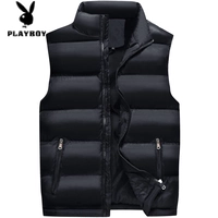 Playboy nam xuống cotton vest mùa thu tăng nam vest vest béo vest vest cỡ lớn ao ghi le