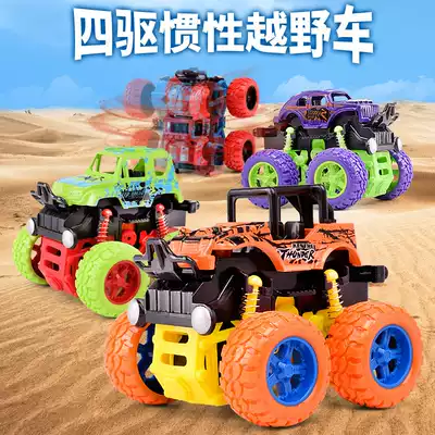 Children's inertial four-wheel drive off-road vehicle boy anti-fall stunt toy car 3-4-5 year old baby model car